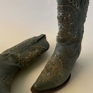 NWOT Teal Cowboy Boots 6.5